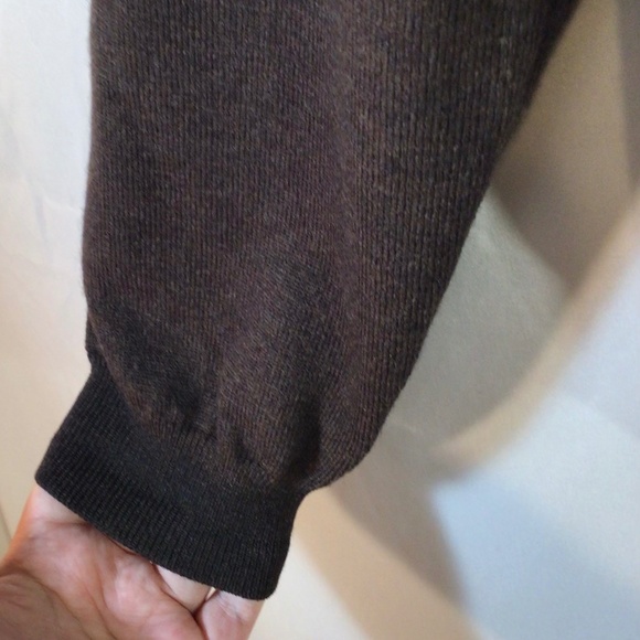 Brooks Brothers Men Merino Wool Brown Sweater Medium Classic Academia Old Money - Picture 5 of 7